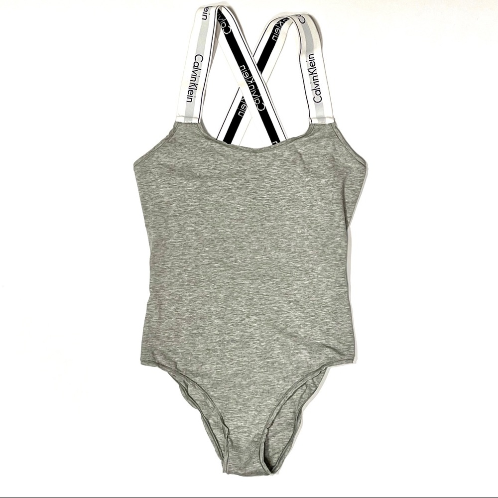 Calvin Klein Grey Bodysuit NWOT